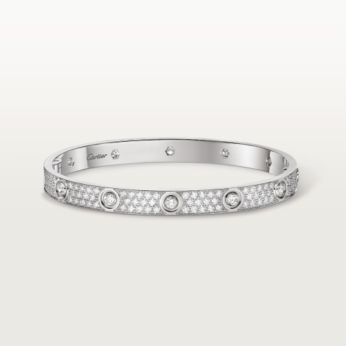 Cartier LOVE bracelet classic model paved 10 diamonds