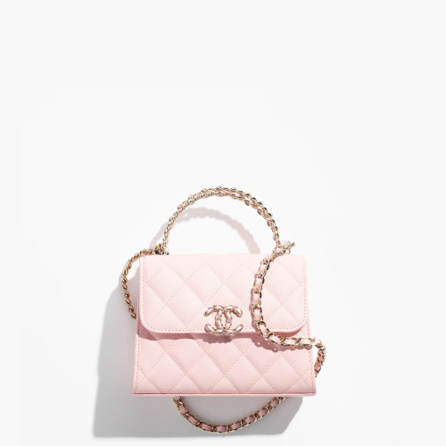 CHANEL FLAP BAG WITH TOP HANDLE