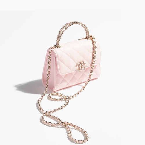 CHANEL FLAP BAG WITH TOP HANDLE