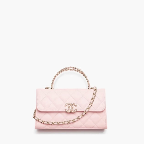 CHANEL FLAP BAG WITH TOP HANDLE