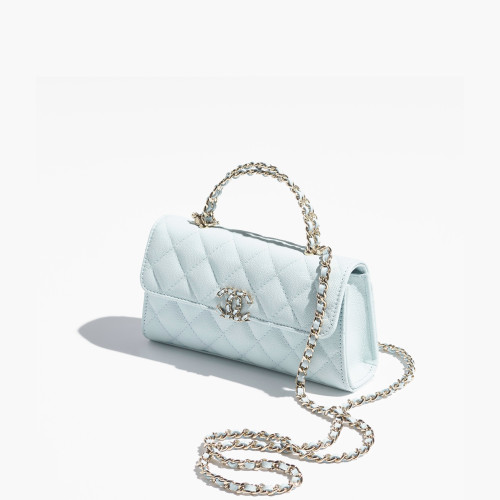 CHANEL FLAP BAG WITH TOP HANDLE
