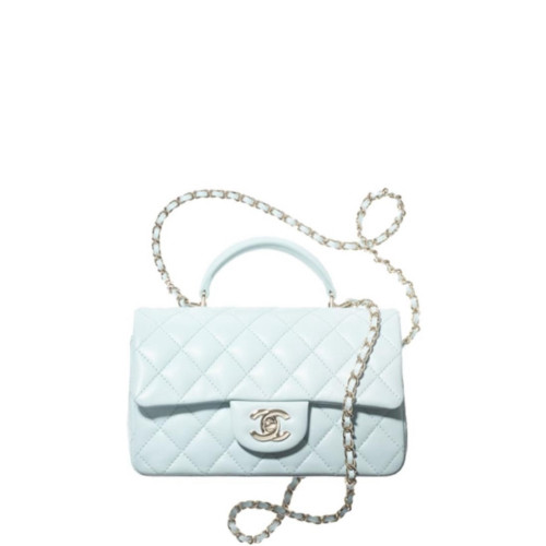 CHANEL MINI FLAP BAG WITH TOP HANDLE