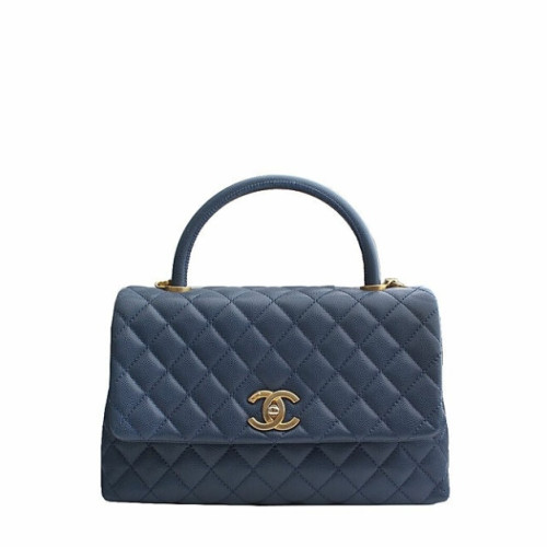 CHANEL FLAP BAG WITH TOP HANDLE