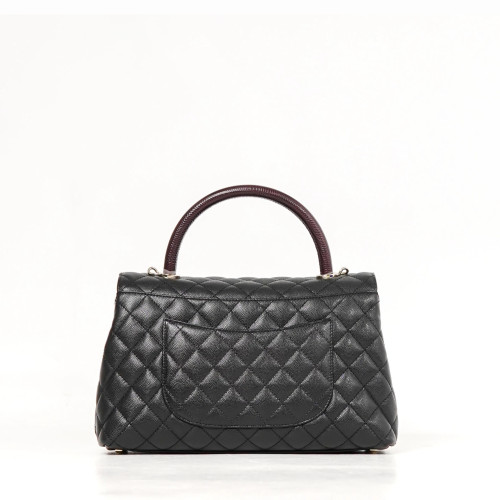 CHANEL FLAP BAG WITH TOP HANDLE