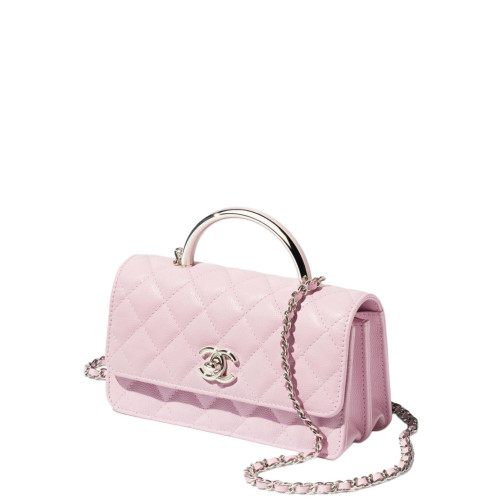 CHANEL FLAP BAG WITH TOP HANDLE