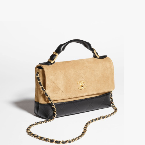 Chanel LARGE FLAP BAG WITH TOP HANDLE