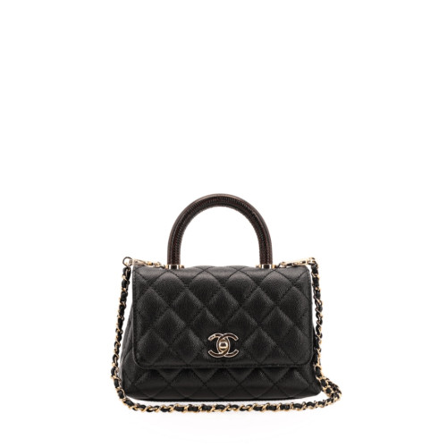 CHANEL MINI FLAP BAG WITH TOP HANDLE