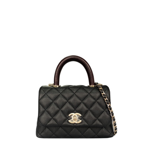 CHANEL MINI FLAP BAG WITH TOP HANDLE