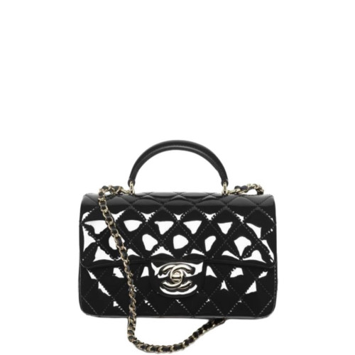 CHANEL MINI FLAP BAG WITH TOP HANDLE