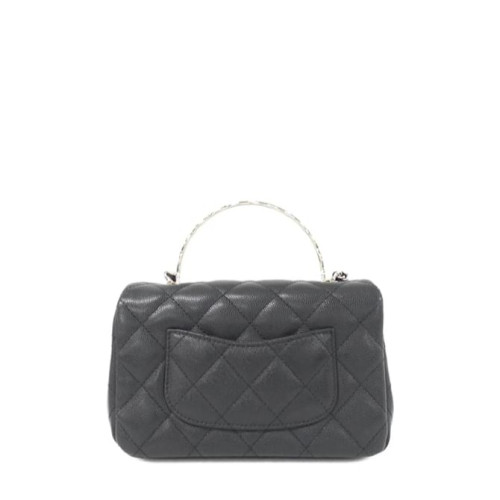 CHANEL FLAP BAG WITH TOP HANDLE