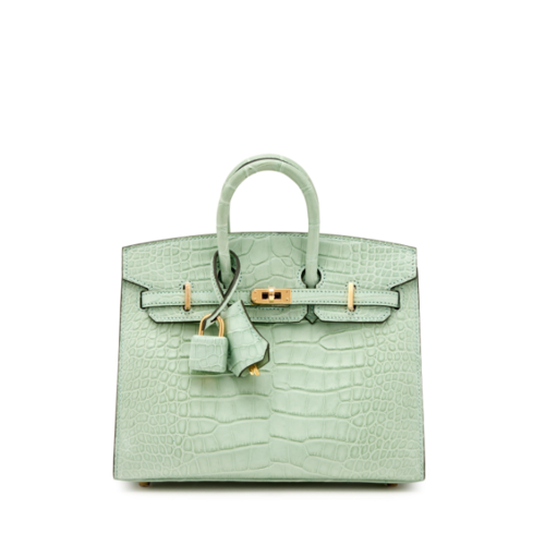 Hermes Birkin 20 Matt Alligator Vert deau Gold