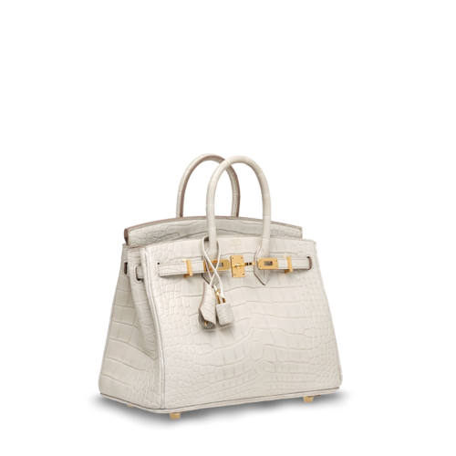 Hermes Birkin 25 Matt Alligator Beton Gold