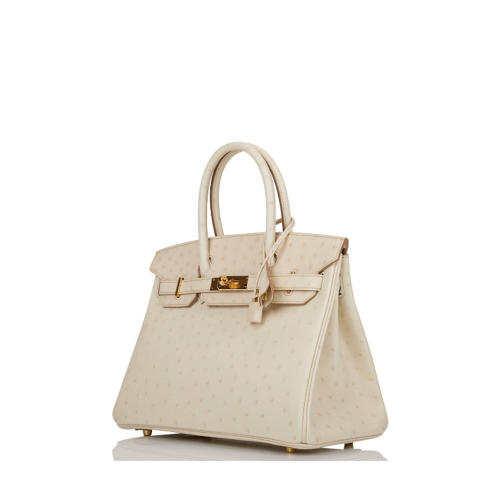 Hermes Birkin 30 Ostrich Beton Gold