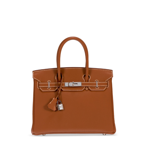Hermes Birkin 30 Togo Gold Silver