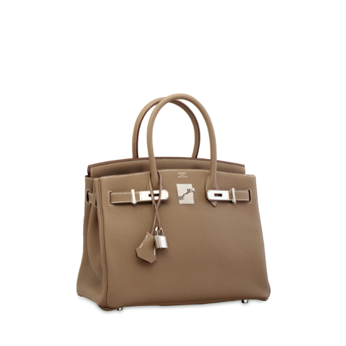 Hermes Birkin 30 Togo Etoupe Silver