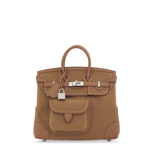 Hermes Birkin Cargo 25 Sesame Silver