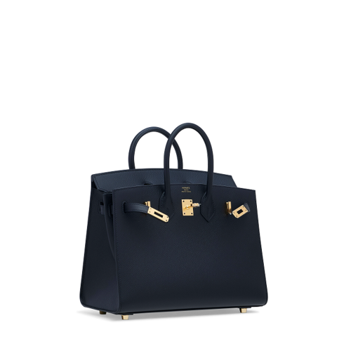 Hermes Birkin 25 Epsom Noir Gold