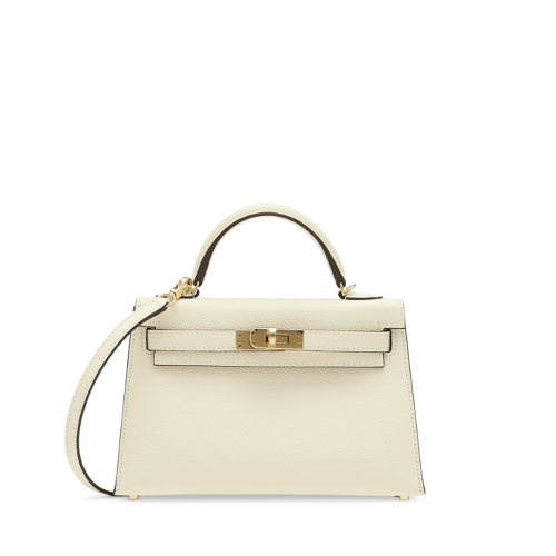 Hermes Kelly II Mini Epsom Nata Gold