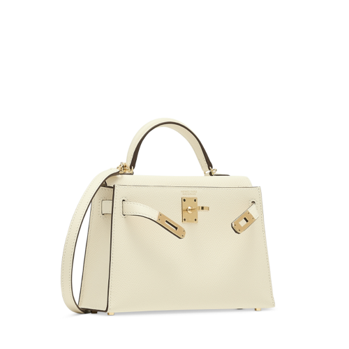 Hermes Kelly II Mini Epsom Nata Gold