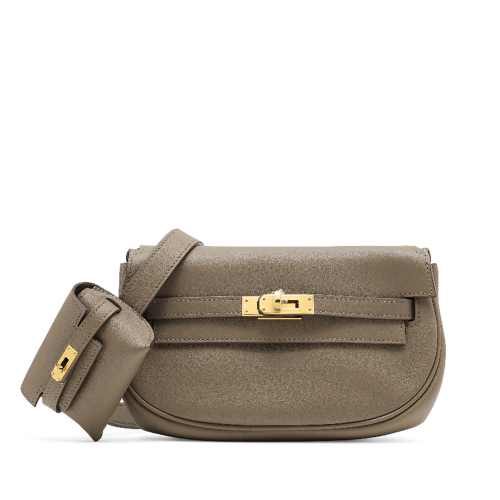Hermes Kelly Moove Swift Etoupe Gold