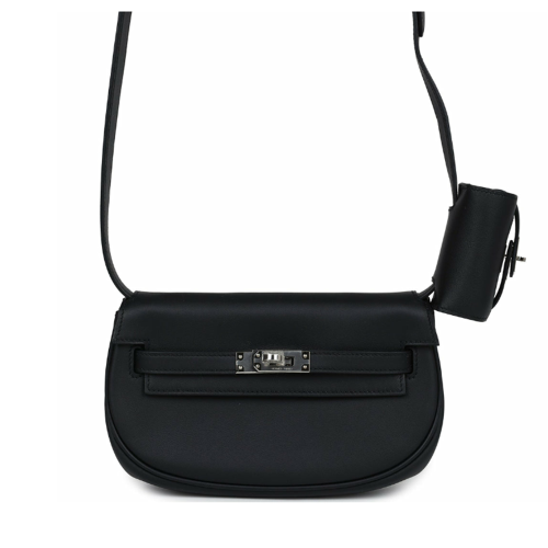 Hermes Kelly Moove Swift Noir Silver
