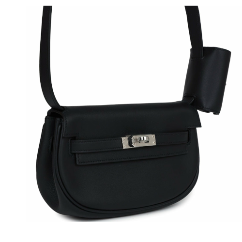 Hermes Kelly Moove Swift Noir Silver