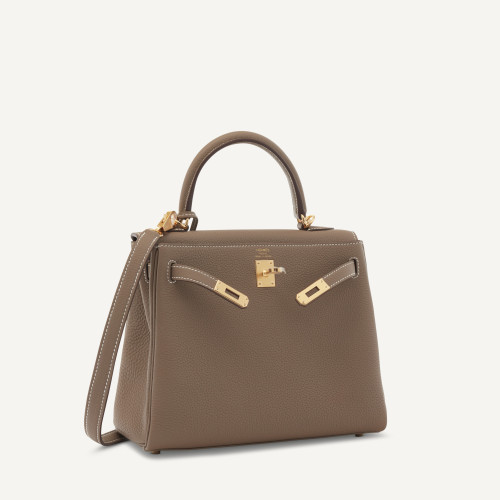 Hermes Kelly 25 Togo Etoupe Gold