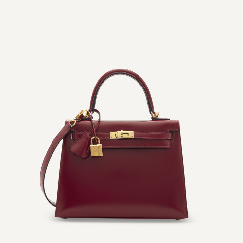 Hermes Kelly 25 Box Rouge H Gold
