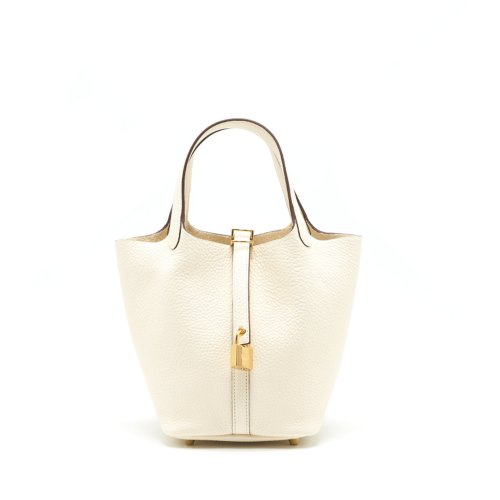 Hermes Picotin 18 Clemence Nata Gold