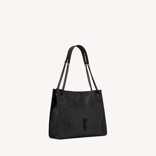 Saint Laurent NIKI MEDIUM SHOPPING BAG IN CROCODILE