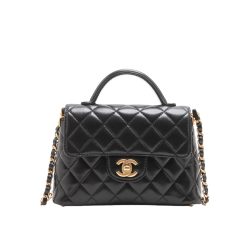 CHANEL Small flap bag with top handle