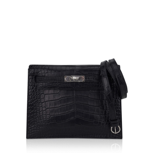 Hermes Kelly danse Alligator Noir Silver