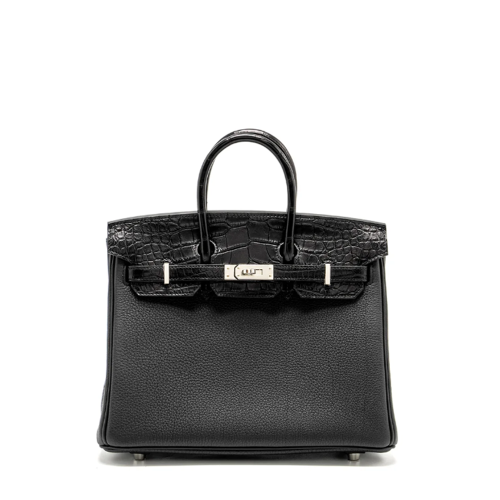 Hermes Birkin Touch 25 Noir Silver