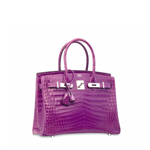Hermes Birkin 30 Porosus Silver