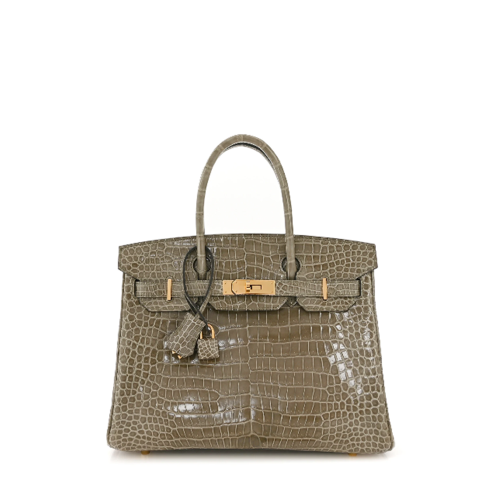 Hermes Birkin 30 Nile Crocodile Gris Tourterelle Gold