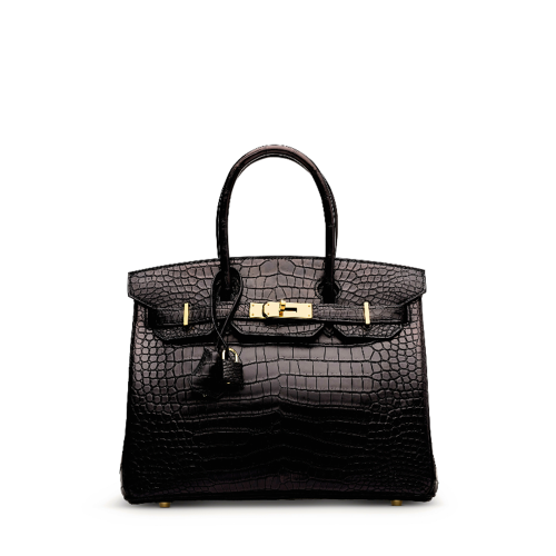 Hermes Birkin 30 Alligator Noir Gold