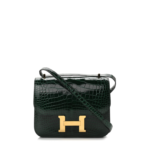 Hermes Constance 19 Crocodile/Alligator Gold