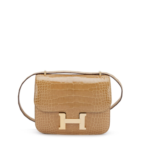 Hermes Constance 18 Alligator Beige Sable Gold