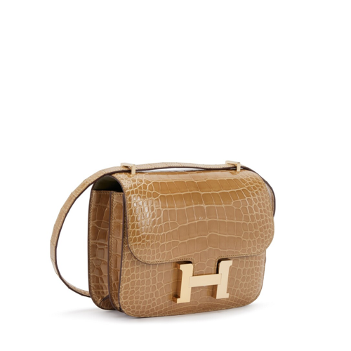 Hermes Constance 18 Alligator Beige Sable Gold
