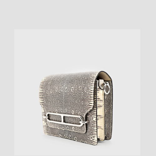 Hermes Roulis 18 Lizard Silver