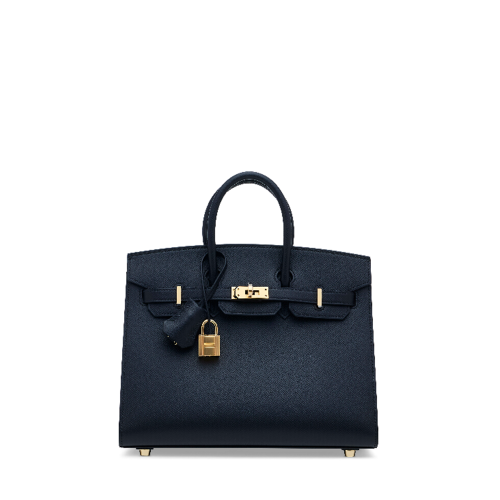Hermes Birkin 25 Epsom Noir Gold 