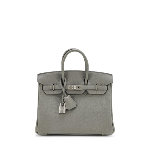 Hermes Birkin 25 Togo Gris Meyer Silver