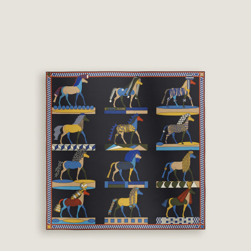 Hermes Le Philateliste du Faubourg scarf 90