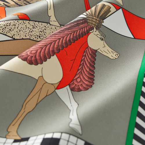 Hermes Le Philateliste du Faubourg scarf 90