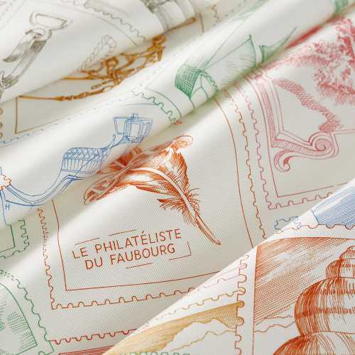 Hermes Le Philateliste du Faubourg scarf 90