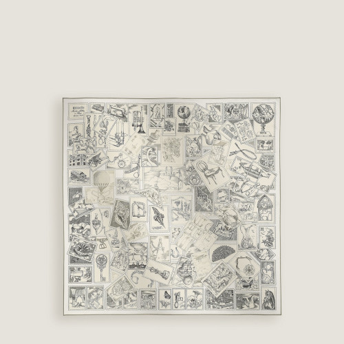 Hermes Le Philateliste du Faubourg scarf 90
