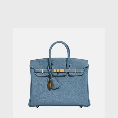 Hermes Birkin 30 Togo Blue Jean Gold