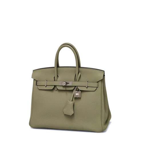 Hermes Birkin 25 Togo Sauge Silver