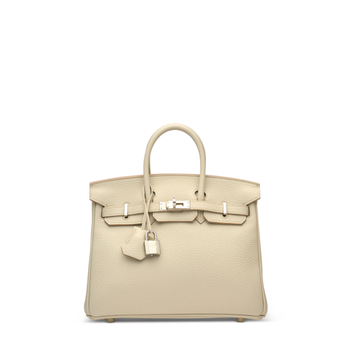 Hermes Birkin 25 Togo Beton Silver