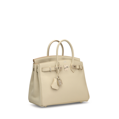 Hermes Birkin 25 Togo Beton Silver